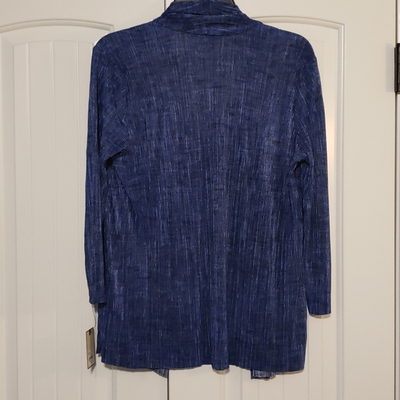 Dana Buchman open front pleated cardigan - Picture 5 of 5